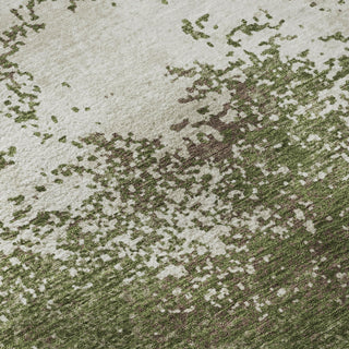 Piper Looms Mayfield Modern AMF1027 Olive Machine Washable Area Rug Swatch Image