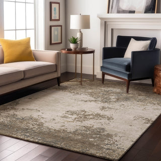 Piper Looms Mayfield Modern AMF1027 Taupe Machine Washable Area Rug Lifestyle Image Feature
