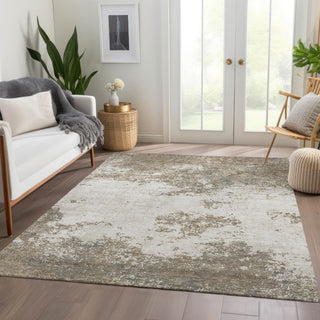 Piper Looms Mayfield Modern AMF1027 Taupe Machine Washable Area Rug Lifestyle Image Feature