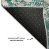 Piper Looms Mayfield Modern AMF1027 Teal Machine Washable Area Rug Backing Image