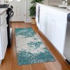 Piper Looms Mayfield Modern AMF1027 Teal Machine Washable Area Rug Runner Lifestyle Image Feature
