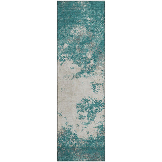 Piper Looms Mayfield Modern AMF1027 Teal Machine Washable Area Rug Runner Main Image