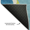 Piper Looms Mayfield Abstract AMF1028 Aqua Machine Washable Area Rug Backing Image