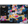 Piper Looms Mayfield Abstract AMF1028 Black Machine Washable Area Rug Scatter Main Image