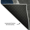 Piper Looms Mayfield Abstract AMF1028 Charcoal Machine Washable Area Rug Backing Image