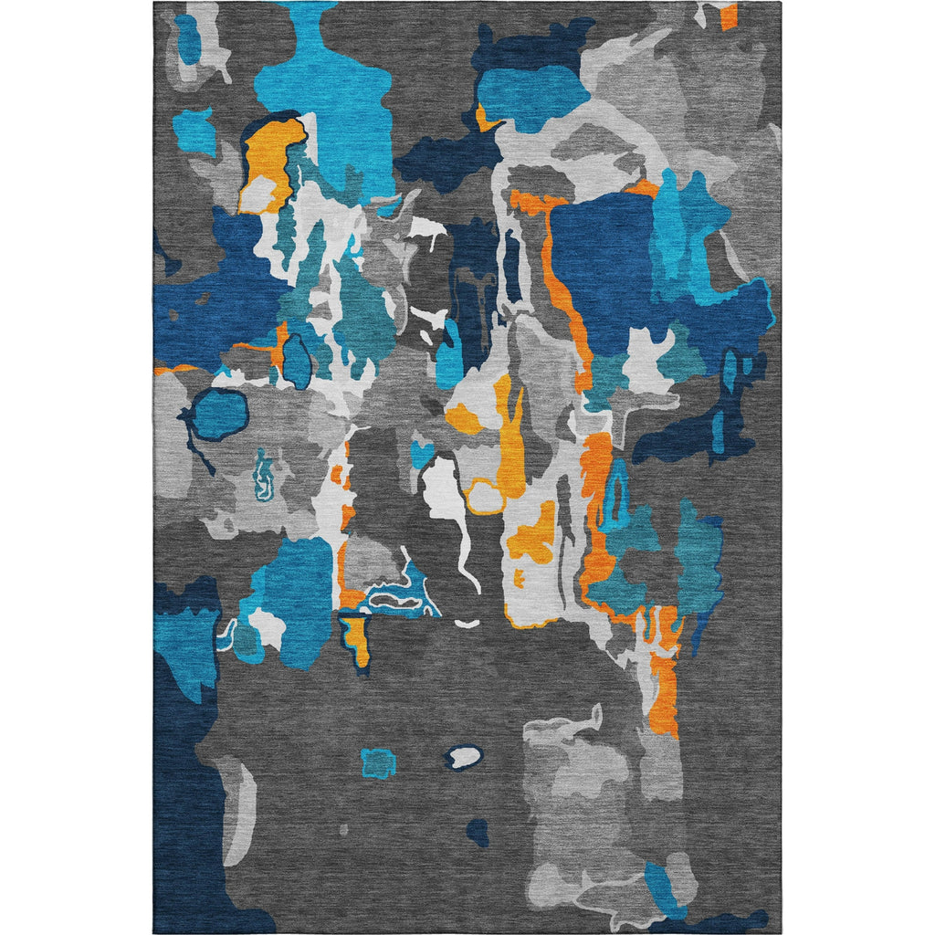 Piper Looms Mayfield Abstract AMF1028 Charcoal Machine Washable Area Rug main image