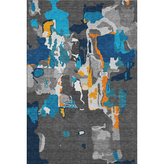 Piper Looms Mayfield Abstract AMF1028 Charcoal Machine Washable Area Rug main image