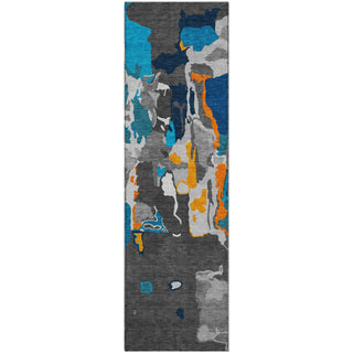 Piper Looms Mayfield Abstract AMF1028 Charcoal Machine Washable Area Rug Runner Main Image