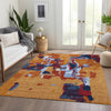 Piper Looms Mayfield Abstract AMF1028 Copper Machine Washable Area Rug Lifestyle Image Feature