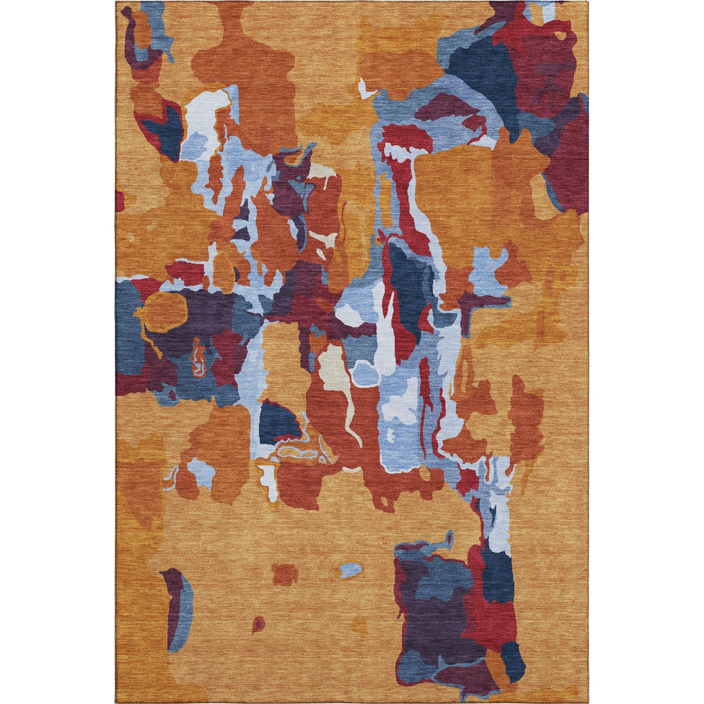 Piper Looms Mayfield Abstract AMF1028 Copper Machine Washable Area Rug main image