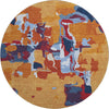 Piper Looms Mayfield Abstract AMF1028 Copper Machine Washable Area Rug Round Main Image