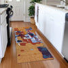 Piper Looms Mayfield Abstract AMF1028 Copper Machine Washable Area Rug Runner Lifestyle Image Feature