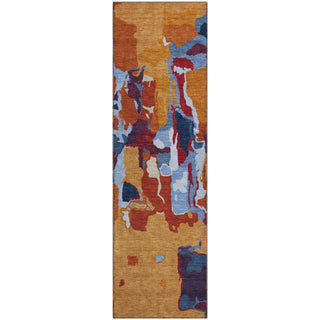 Piper Looms Mayfield Abstract AMF1028 Copper Machine Washable Area Rug Runner Main Image