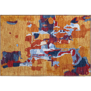Piper Looms Mayfield Abstract AMF1028 Copper Machine Washable Area Rug Scatter Main Image