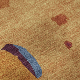 Piper Looms Mayfield Abstract AMF1028 Copper Machine Washable Area Rug Swatch Image