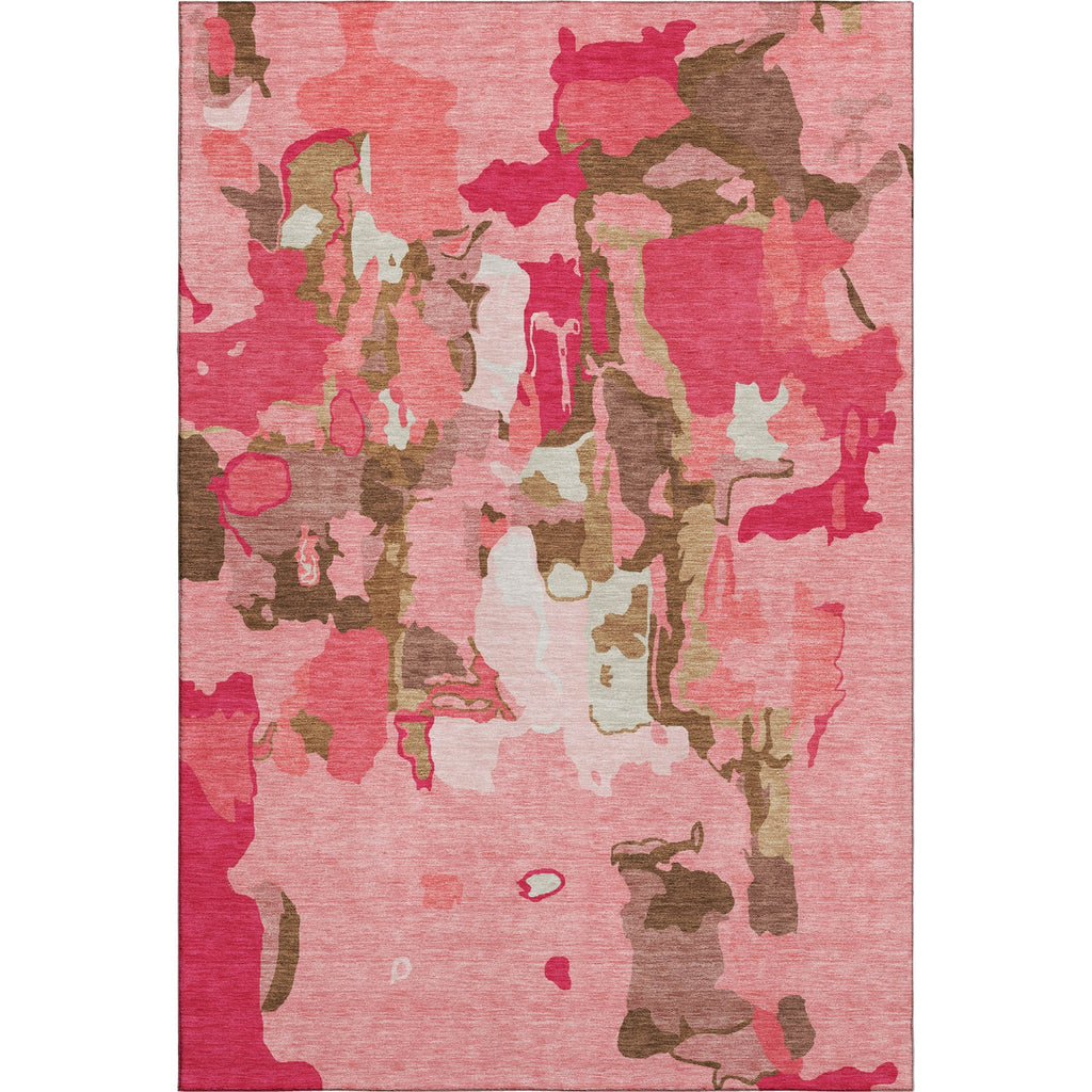 Piper Looms Mayfield Abstract AMF1028 Coral Machine Washable Area Rug main image