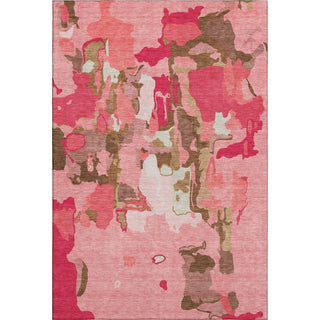 Piper Looms Mayfield Abstract AMF1028 Coral Machine Washable Area Rug main image