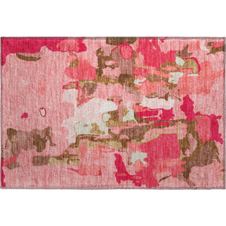 Piper Looms Mayfield Abstract AMF1028 Coral Machine Washable Area Rug Scatter Main Image