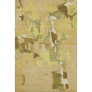 Piper Looms Mayfield Abstract AMF1028 Gold Machine Washable Area Rug main image