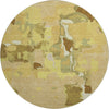 Piper Looms Mayfield Abstract AMF1028 Gold Machine Washable Area Rug Round Main Image
