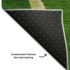 Piper Looms Mayfield Abstract AMF1028 Green Machine Washable Area Rug Backing Image
