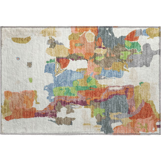 Piper Looms Mayfield Abstract AMF1028 Ivory Machine Washable Area Rug Scatter Main Image