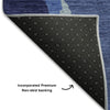 Piper Looms Mayfield Abstract AMF1028 Navy Machine Washable Area Rug Backing Image