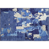 Piper Looms Mayfield Abstract AMF1028 Navy Machine Washable Area Rug Scatter Main Image