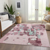 Piper Looms Mayfield Abstract AMF1028 Pink Machine Washable Area Rug Lifestyle Image Feature