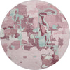 Piper Looms Mayfield Abstract AMF1028 Pink Machine Washable Area Rug Round Main Image
