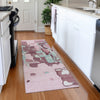 Piper Looms Mayfield Abstract AMF1028 Pink Machine Washable Area Rug Runner Lifestyle Image Feature