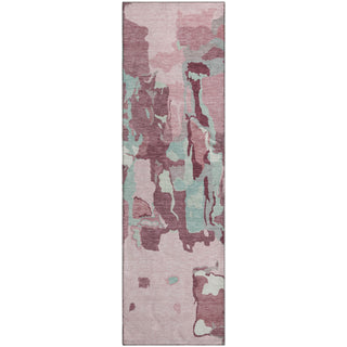 Piper Looms Mayfield Abstract AMF1028 Pink Machine Washable Area Rug Runner Main Image