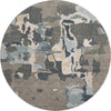 Piper Looms Mayfield Abstract AMF1028 Taupe Machine Washable Area Rug Round Main Image