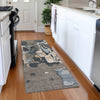 Piper Looms Mayfield Abstract AMF1028 Taupe Machine Washable Area Rug Runner Lifestyle Image Feature