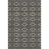 Piper Looms Mayfield Geometric AMF1029 Black Machine Washable Area Rug main image