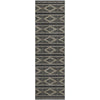Piper Looms Mayfield Geometric AMF1029 Black Machine Washable Area Rug Runner Main Image