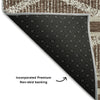 Piper Looms Mayfield Geometric AMF1029 Brown Machine Washable Area Rug Backing Image