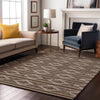 Piper Looms Mayfield Geometric AMF1029 Brown Machine Washable Area Rug Lifestyle Image Feature