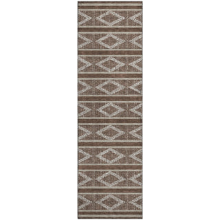 Piper Looms Mayfield Geometric AMF1029 Brown Machine Washable Area Rug Runner Main Image