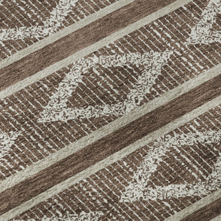 Piper Looms Mayfield Geometric AMF1029 Brown Machine Washable Area Rug Swatch Image