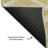 Piper Looms Mayfield Geometric AMF1029 Gold Machine Washable Area Rug Backing Image