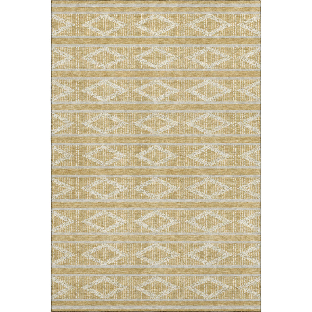 Piper Looms Mayfield Geometric AMF1029 Gold Machine Washable Area Rug main image