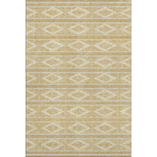 Piper Looms Mayfield Geometric AMF1029 Gold Machine Washable Area Rug main image