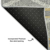 Piper Looms Mayfield Geometric AMF1029 Gray Machine Washable Area Rug Backing Image