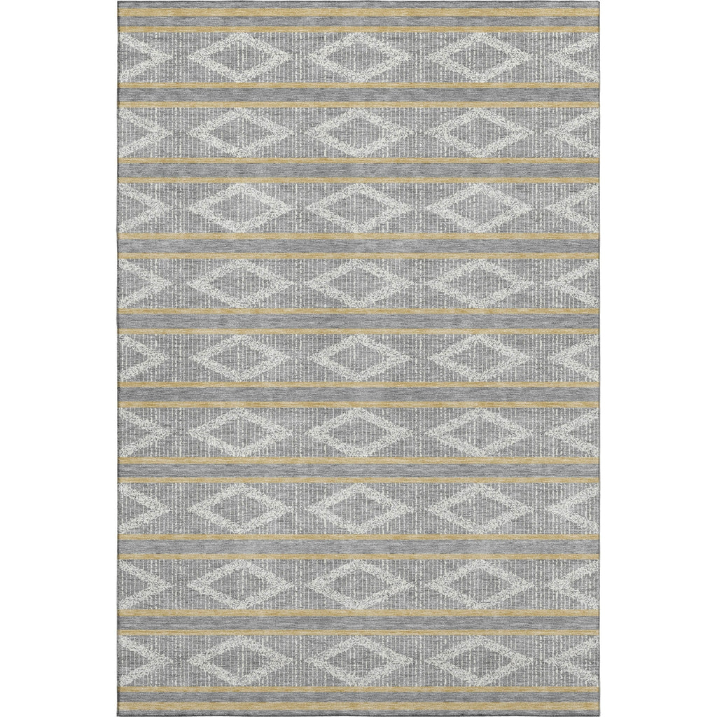 Piper Looms Mayfield Geometric AMF1029 Gray Machine Washable Area Rug main image