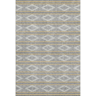 Piper Looms Mayfield Geometric AMF1029 Gray Machine Washable Area Rug main image