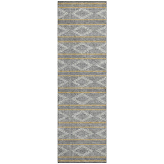 Piper Looms Mayfield Geometric AMF1029 Gray Machine Washable Area Rug Runner Main Image