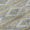 Piper Looms Mayfield Geometric AMF1029 Gray Machine Washable Area Rug Swatch Image