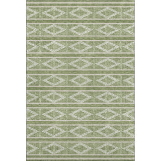 Piper Looms Mayfield Geometric AMF1029 Green Machine Washable Area Rug main image
