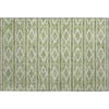 Piper Looms Mayfield Geometric AMF1029 Green Machine Washable Area Rug Scatter Main Image